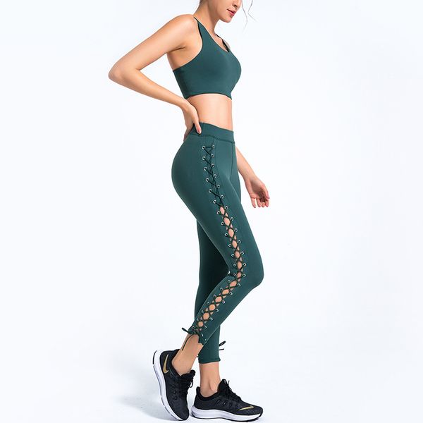 new bandage yoga suit women gym sports leggings bra set hollow fitness clothing running workout sportswear 2pcs sports suit
new bandage yoga suit women gym sports leggings bra set hollow fitness clothing running workout sportswear 2pcs sports suit