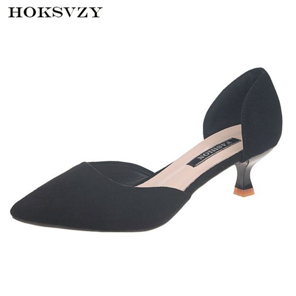 2020 sspring new pointed suede mid-heel women's shoes side hollow fashion shallow mouth women's singles shoes lss, Black
2020 sspring new pointed suede mid-heel women's shoes side hollow fashion shallow mouth women's singles shoes lss, Black