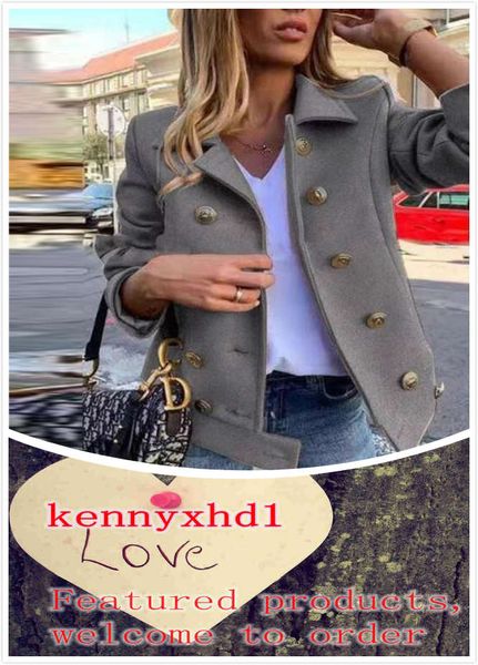 europe and the united states explosion models autumn and winter new large size women's fashion suit collar double row button woolen coa, Black;brown
europe and the united states explosion models autumn and winter new large size women's fashion suit collar double row button woolen coa, Black;brown