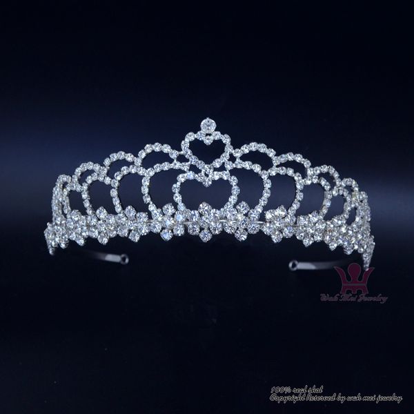 bridal wedding hair accessories jewelry tiaras pageant crown double level heart rhinestone crystal headband adjustable00689, Golden;white
bridal wedding hair accessories jewelry tiaras pageant crown double level heart rhinestone crystal headband adjustable00689, Golden;white