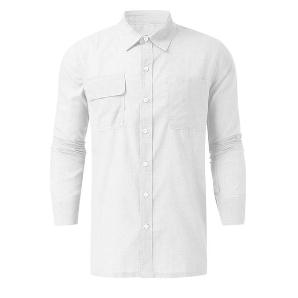 camisas masculina men's casual fashion multi-pocket solid color shirt shirt new fashion casual basic long, White;black
camisas masculina men's casual fashion multi-pocket solid color shirt shirt new fashion casual basic long, White;black