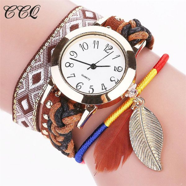 relogio bracelet watches women wrap around fashion bracelet fashion dress ladies womans wrist watch clock for gift, Slivery;brown
relogio bracelet watches women wrap around fashion bracelet fashion dress ladies womans wrist watch clock for gift, Slivery;brown