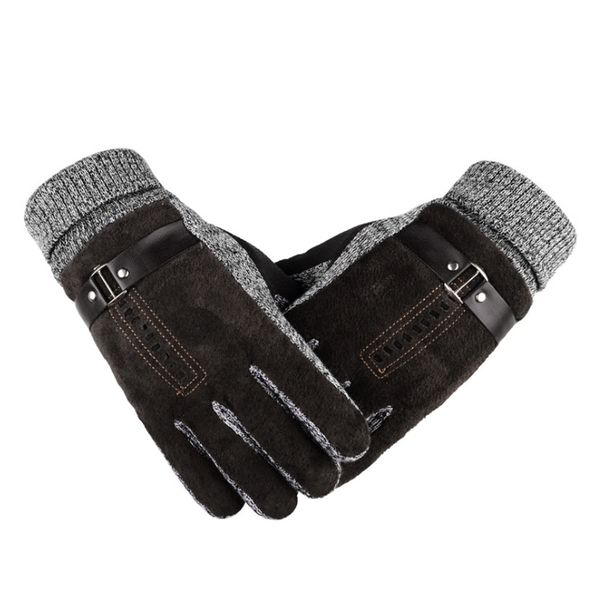 winter men leather gloves cashmere thick warm soft mittens full finger tactical glove thermal male workout ski driving gloves, Blue;gray
winter men leather gloves cashmere thick warm soft mittens full finger tactical glove thermal male workout ski driving gloves, Blue;gray