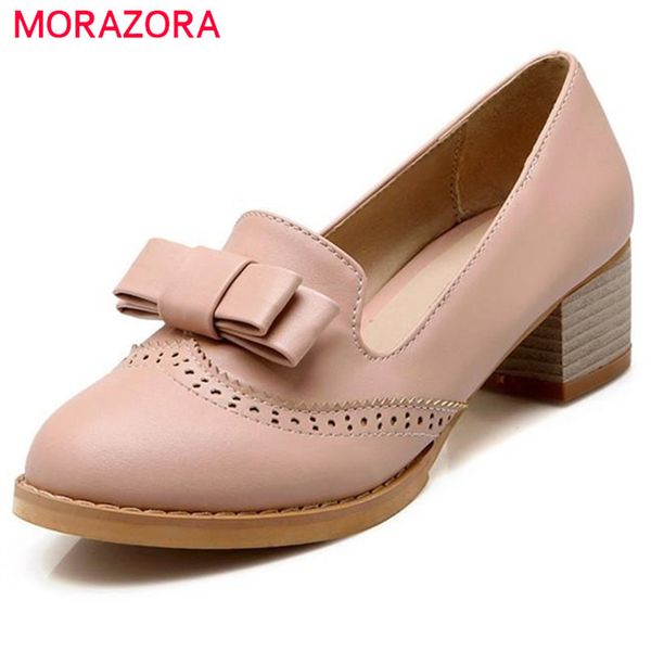 morazora big size 34-43 2020 women pumps bowtie med heels thick high heels dress shoes female fashion sweet party shoes woman, Black
morazora big size 34-43 2020 women pumps bowtie med heels thick high heels dress shoes female fashion sweet party shoes woman, Black