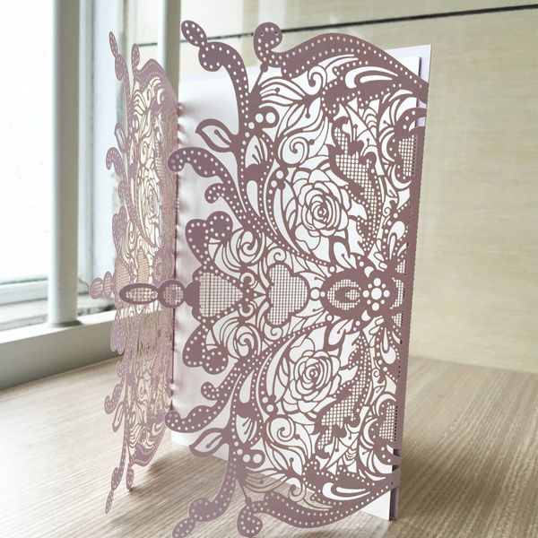 40pcs / lot rose pattern wedding invitation cards luxury envelop hollow laser cut supply to anything party festival, Black
40pcs / lot rose pattern wedding invitation cards luxury envelop hollow laser cut supply to anything party festival, Black