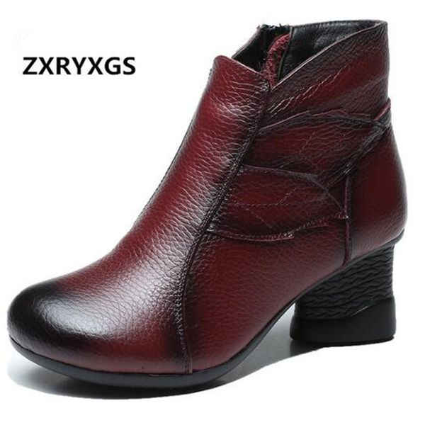 zxryxgs original spring shoes women ankle boots non-slip high heels winter shoes fashion genuine leather boots warm snow, Black
zxryxgs original spring shoes women ankle boots non-slip high heels winter shoes fashion genuine leather boots warm snow, Black