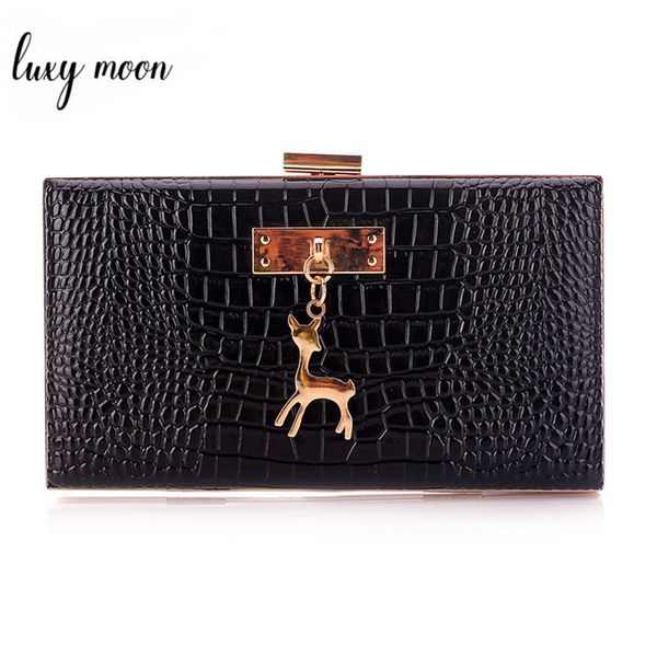 luxy moon women black clutch party bag serpentine pattern shoulder bag luxury leather handbag wedding purse with deer zd1461
luxy moon women black clutch party bag serpentine pattern shoulder bag luxury leather handbag wedding purse with deer zd1461