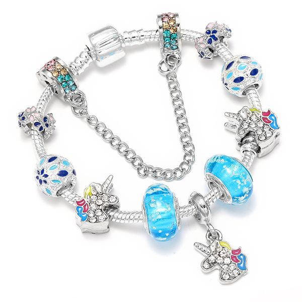 fashion flowers starry unicorn silver chain charm female bracelet romantic blue beads bracelet brand jewelry gift girl, Golden;silver
fashion flowers starry unicorn silver chain charm female bracelet romantic blue beads bracelet brand jewelry gift girl, Golden;silver