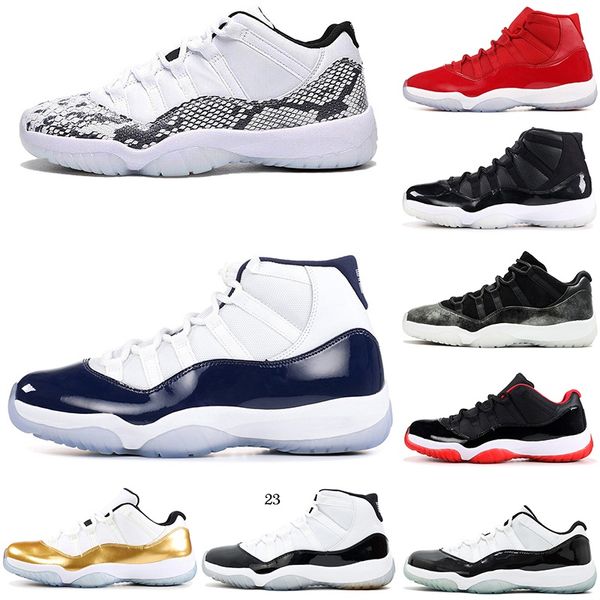 2019 basketball shoes 11 11s snakeskin pink white win like 82 96 platinum tint space jam mens athletic sports sneakers 7-12
