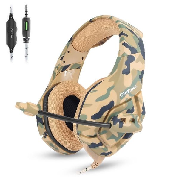 Хорошо ONIKUMA K1 PS4 Gaming Headset casque Проводные ПК Стерео Наушники Наушники с микрофоном дл