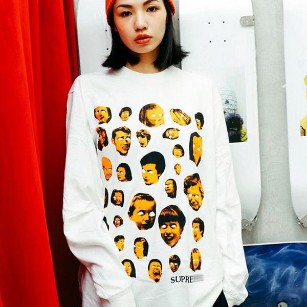 open season 19fw faces l/s tee cartoon face printing oversize loose couple long sleeve t-shirt male, Red
open season 19fw faces l/s tee cartoon face printing oversize loose couple long sleeve t-shirt male, Red