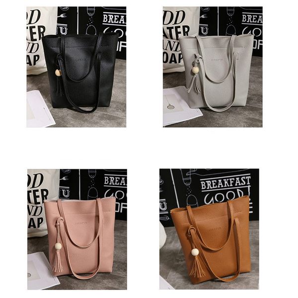2018 new children's mother bags tassel wood beads three-piece women's bag pu leather ladies shoulder messenger bags solid color
2018 new children's mother bags tassel wood beads three-piece women's bag pu leather ladies shoulder messenger bags solid color