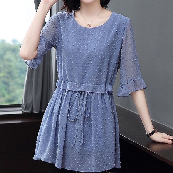 2020 new summer women chiffon casual slim fashion blouse female half sleeve o-neck elastic office plus size 4xl shirt w39, White
2020 new summer women chiffon casual slim fashion blouse female half sleeve o-neck elastic office plus size 4xl shirt w39, White