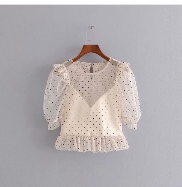 2020 sweet temperament laminated wave shirt modis vadiming sheiner zaraing women blouse kimono, White
2020 sweet temperament laminated wave shirt modis vadiming sheiner zaraing women blouse kimono, White
