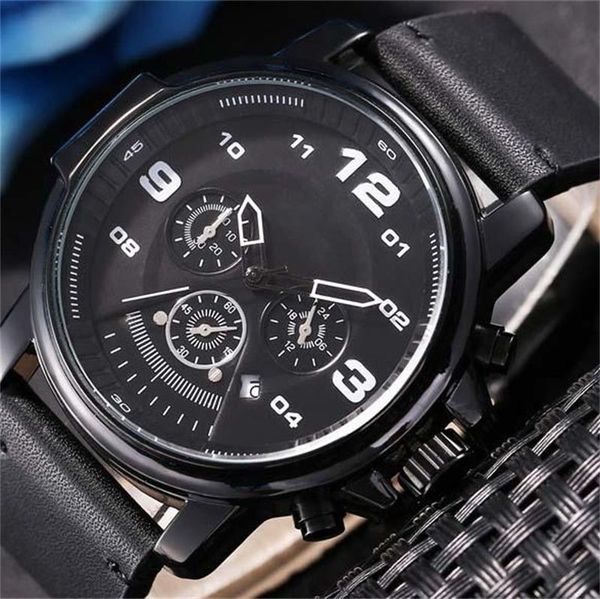 fashion men dz big watches black leather strap quartz movement watch female designer watches luxury all dial work modern wristwatch date day, Slivery;brown
fashion men dz big watches black leather strap quartz movement watch female designer watches luxury all dial work modern wristwatch date day, Slivery;brown