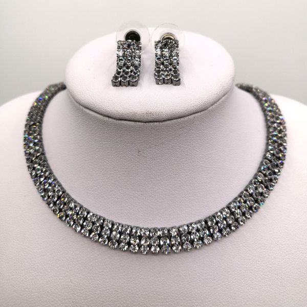black gold choker zirconia silver choker jewelry set rhinestone wedding bridal chunky jewelry necklace set
black gold choker zirconia silver choker jewelry set rhinestone wedding bridal chunky jewelry necklace set