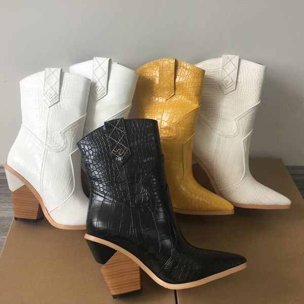 white beige black yellow faux leather cowboy ankle boots for women wedge high heel boots snake print western cowgirl 2019
white beige black yellow faux leather cowboy ankle boots for women wedge high heel boots snake print western cowgirl 2019