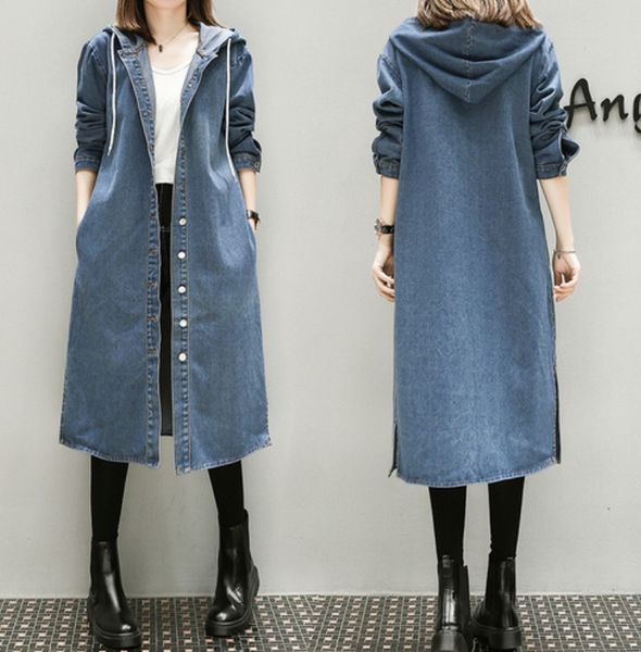 xl-5xl plus big size denim coat women spring autumn winter 2019 feminina fashion new thin loose long jean trench female, Tan;black
xl-5xl plus big size denim coat women spring autumn winter 2019 feminina fashion new thin loose long jean trench female, Tan;black