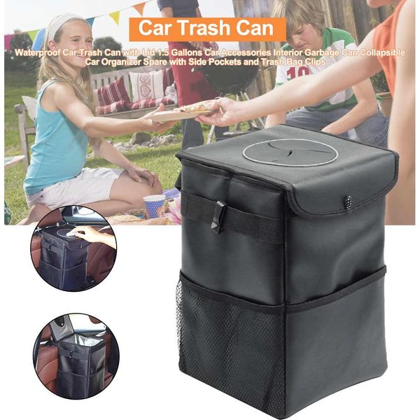waterproof car trash can with lid 1.5 gallons car accessories interior garbage can collapsible organizer spare
waterproof car trash can with lid 1.5 gallons car accessories interior garbage can collapsible organizer spare