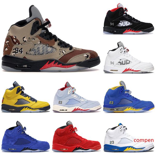 2019 fashion michigan 5 5s men basketball shoes psg black white ice blue red suede olympic designer sports sneakers mens trainers size 40-47
2019 fashion michigan 5 5s men basketball shoes psg black white ice blue red suede olympic designer sports sneakers mens trainers size 40-47