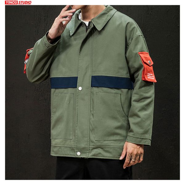 dropshipping autumn solid patchwork cargo jacket male streetwear causal pocket outwear slim fit windbreaker coats, Black;brown
dropshipping autumn solid patchwork cargo jacket male streetwear causal pocket outwear slim fit windbreaker coats, Black;brown