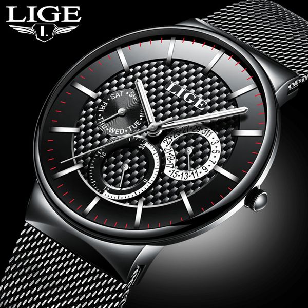 lige stainless mesh belt watches men waterproof sport quartz watch man fashion business watches relogio masculino, Slivery;brown
lige stainless mesh belt watches men waterproof sport quartz watch man fashion business watches relogio masculino, Slivery;brown