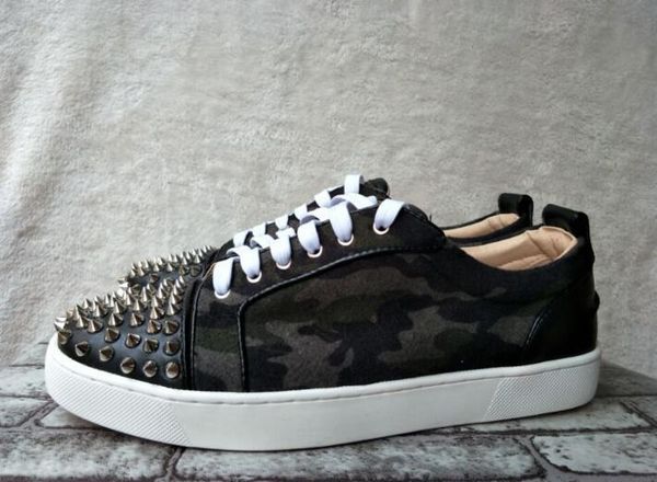 low leopard leather & spikes casual flats red bottom shoes 2018 new for men and women party designer sneakers lovers genuine leather c14, Black
low leopard leather & spikes casual flats red bottom shoes 2018 new for men and women party designer sneakers lovers genuine leather c14, Black