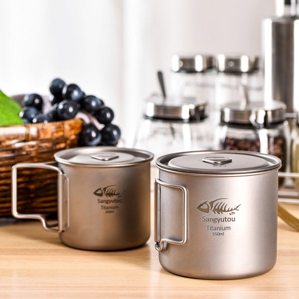 outdoor titanium cup mug pots tableware camping cup picnic water mug of coffee with lid 350/450/550/650 / 750ml
outdoor titanium cup mug pots tableware camping cup picnic water mug of coffee with lid 350/450/550/650 / 750ml