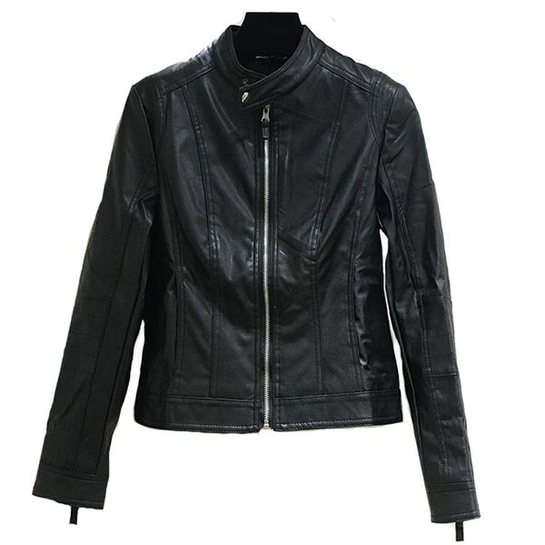 short leather jacket korean style autumn winter women stand collar long sleeve black pu leather jackets and coats s-xxxl
short leather jacket korean style autumn winter women stand collar long sleeve black pu leather jackets and coats s-xxxl