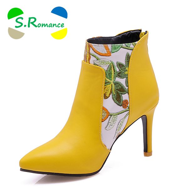 s.romance women ankle boots 2018 plus size 34-43 high spike heel pointed toe ladies pumps female shoes woman fashion black sb086
s.romance women ankle boots 2018 plus size 34-43 high spike heel pointed toe ladies pumps female shoes woman fashion black sb086