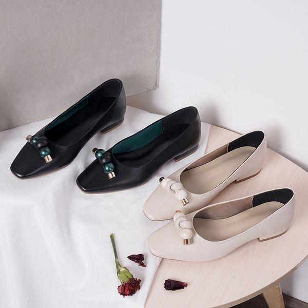 genuine leather women basic pumps spring autumn genuine leather low heels shoes woman design shallow pumps, Black
genuine leather women basic pumps spring autumn genuine leather low heels shoes woman design shallow pumps, Black