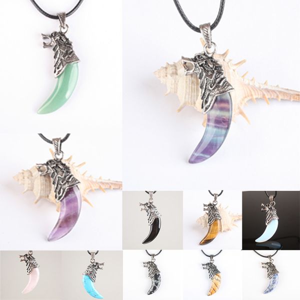 new wolf tooth shape natural stone quartz opal aventurine quartz obsidian fluorite pendant for men jewelry pendant 1pcs, Silver
new wolf tooth shape natural stone quartz opal aventurine quartz obsidian fluorite pendant for men jewelry pendant 1pcs, Silver