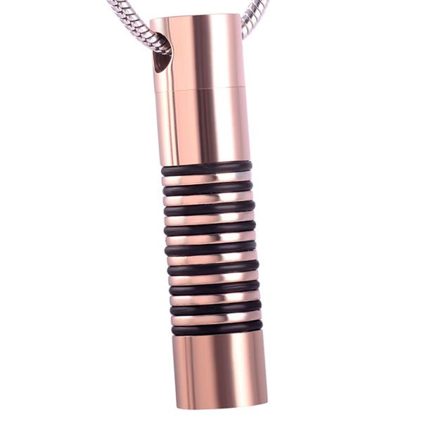 ijd2461 stainless steel rose gold cylinder souvenir pendant for ashes urn ashtray light keepsake memorial necklace neutral jewelry, Silver
ijd2461 stainless steel rose gold cylinder souvenir pendant for ashes urn ashtray light keepsake memorial necklace neutral jewelry, Silver