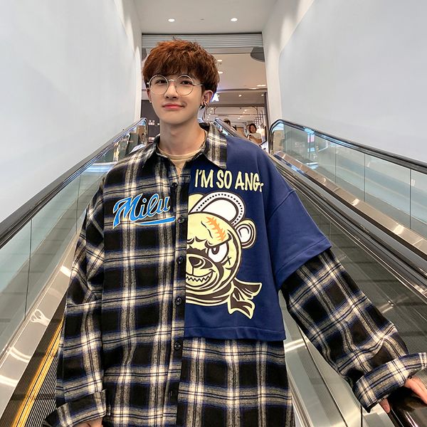 2019 autumn and winter new youth port wind street hip hop long-sleeved shirt student tide brand male loose jacket black -5xl, White;black
2019 autumn and winter new youth port wind street hip hop long-sleeved shirt student tide brand male loose jacket black -5xl, White;black