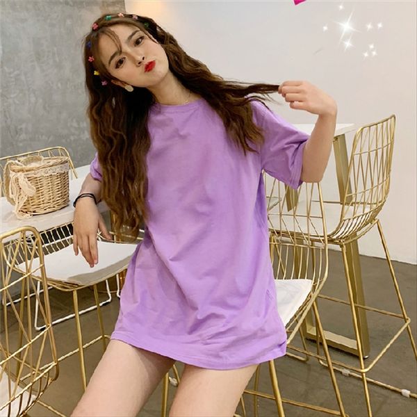 2020 solid color short-sleeved versatile t-shirt women's half-sleeved fashionable midi loose 2020 solid color short-sleeved versatile t, White
2020 solid color short-sleeved versatile t-shirt women's half-sleeved fashionable midi loose 2020 solid color short-sleeved versatile t, White