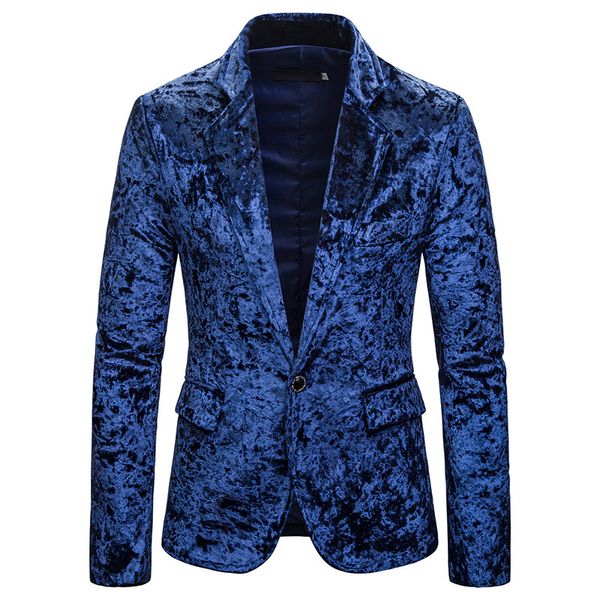 men velvet blazer jacket casual single button luxury wedding men suit coat slim fit bright glossy 2020 spring autumn outwear, White;black
men velvet blazer jacket casual single button luxury wedding men suit coat slim fit bright glossy 2020 spring autumn outwear, White;black