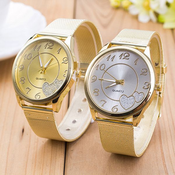 new watch stainless steel strap gold net belt watch bracelet simple digital women love women fashion, Slivery;brown
new watch stainless steel strap gold net belt watch bracelet simple digital women love women fashion, Slivery;brown