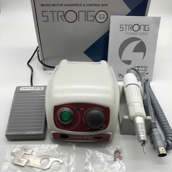 35000rpm marathon h20n micro motor phone and strong 207b control box electric nail drill manicure manicure equipment, Silver
35000rpm marathon h20n micro motor phone and strong 207b control box electric nail drill manicure manicure equipment, Silver