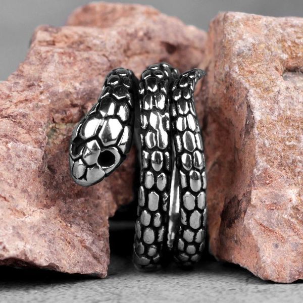 316l stainless steel snake animal man men rings rock punk hip hop creativity personality for male boy jewelry accessories gift, Golden;silver
316l stainless steel snake animal man men rings rock punk hip hop creativity personality for male boy jewelry accessories gift, Golden;silver