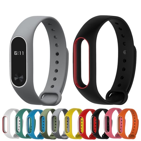 dual color silicone strap for mi band 2 wrist bracelet for xiaomi miband 2 replacement watchband 14 colors
dual color silicone strap for mi band 2 wrist bracelet for xiaomi miband 2 replacement watchband 14 colors