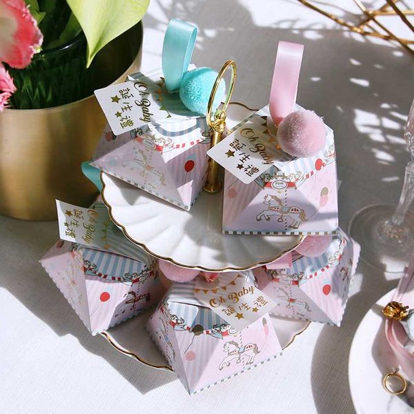new pink/bule diamond shape baby shower hobbyhorse candy box chocolate packing bags paper gift boxes party supplies christening
new pink/bule diamond shape baby shower hobbyhorse candy box chocolate packing bags paper gift boxes party supplies christening