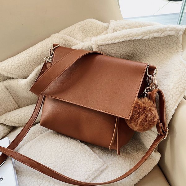 fashion crossbody bag for women black leather shoulder bags lady small messenger handbag vintage female totes fur ball tassel
fashion crossbody bag for women black leather shoulder bags lady small messenger handbag vintage female totes fur ball tassel