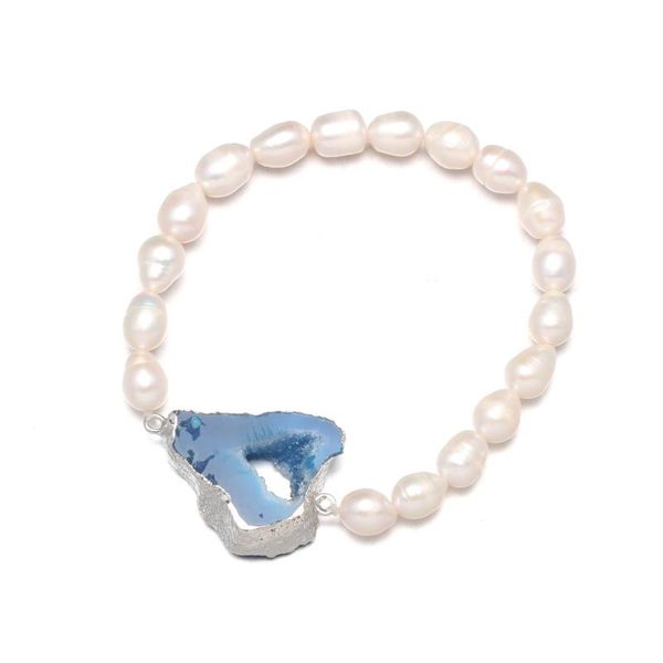 new product agates freshwater pearl bracelet simple and stylish party jewelry personalized gift size 19cm, Golden;silver
new product agates freshwater pearl bracelet simple and stylish party jewelry personalized gift size 19cm, Golden;silver