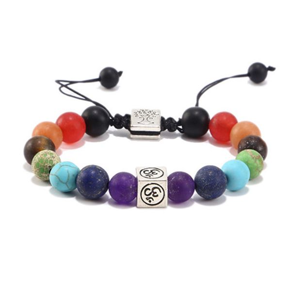 wholesale 10 pcs silver plated 3d symbol connect colorful quartz round beads stone stretchy bracelet handmade weave jewelry, Black
wholesale 10 pcs silver plated 3d symbol connect colorful quartz round beads stone stretchy bracelet handmade weave jewelry, Black