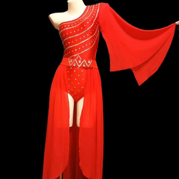 rhinestones bodysuit red long cloak modern dance nightclub women singer performance clothes bar host model catwalk stage costume, Black;red
rhinestones bodysuit red long cloak modern dance nightclub women singer performance clothes bar host model catwalk stage costume, Black;red