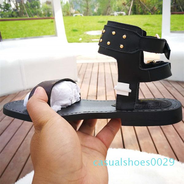 summer brand women print leather sandal striking gladiator style designer leather outsole perfect flat canvas plain sandal size 35-44 c29, Black
summer brand women print leather sandal striking gladiator style designer leather outsole perfect flat canvas plain sandal size 35-44 c29, Black