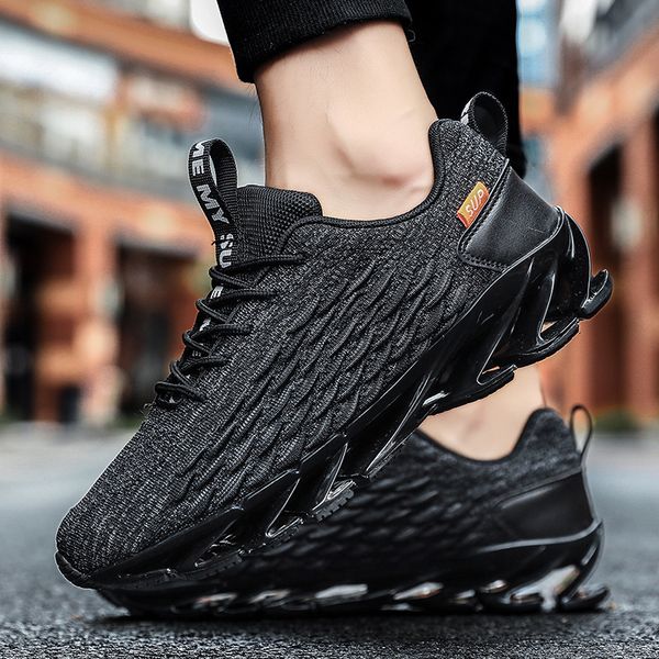 cross-border scale blade spring 2020 men's new gym shoes breathable mesh fly sneakers running shoes, Black
cross-border scale blade spring 2020 men's new gym shoes breathable mesh fly sneakers running shoes, Black