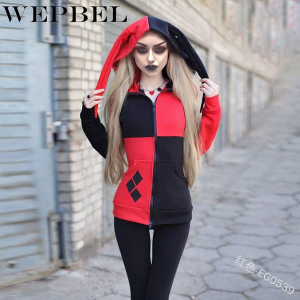 wepbel women clown suicide squad cartoon role playing 3d printed hooded sweater cosplay stage performance hoodies, Black
wepbel women clown suicide squad cartoon role playing 3d printed hooded sweater cosplay stage performance hoodies, Black