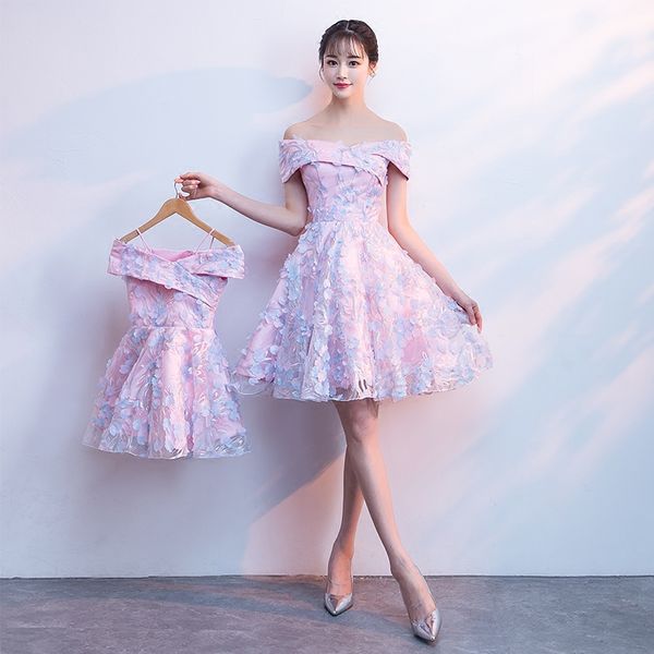 mother daughter wedding dress ball gown off shoulder short bridesmaid birthday party princess mom and daughter dress clothes, Blue
mother daughter wedding dress ball gown off shoulder short bridesmaid birthday party princess mom and daughter dress clothes, Blue