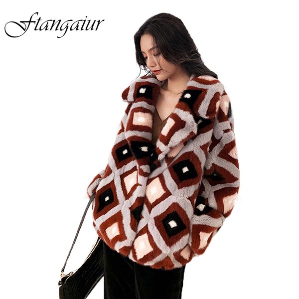 ftangaiur 2019 winter import crown velvet coat turn-down collar colorful mink coat women's medium real coats, Black
ftangaiur 2019 winter import crown velvet coat turn-down collar colorful mink coat women's medium real coats, Black